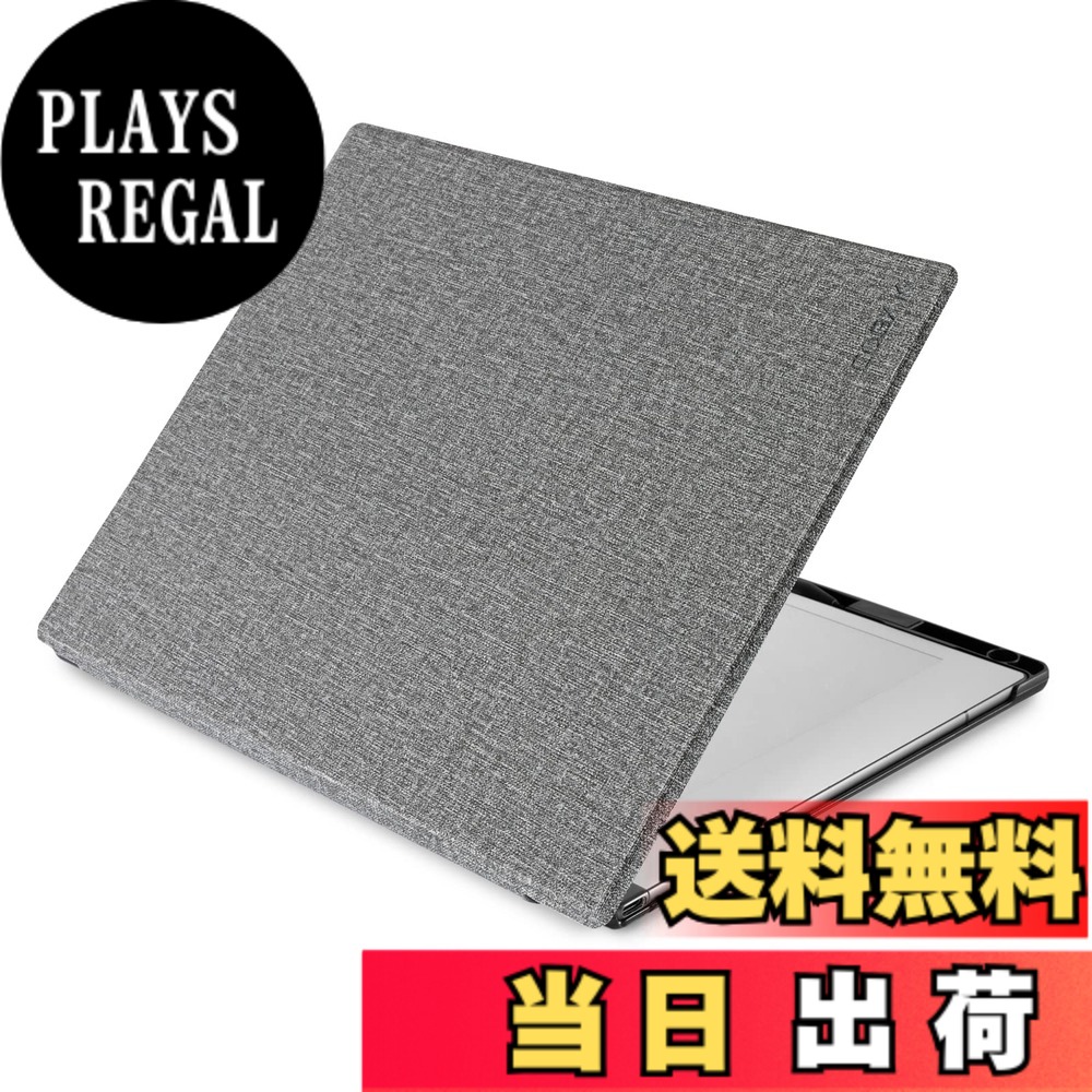 【送料無料】CoBak ケース Remarkable 2 ペーパータブレット用 - 軽量でハードなバックシェル保護ブックフォリオカバー ペンホルダー内蔵 - 2020年発売の10.3インチ用 (グレー)｜PLAYS REGAL