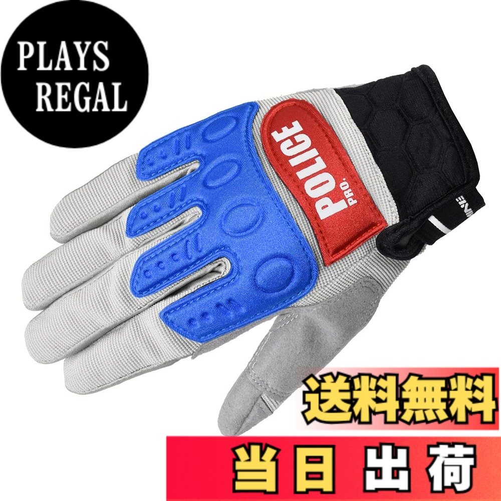 【送料無料】コミネ(KOMINE) バイク用 グローブ インストラクターグローブプロアドバンス POLICEPRO Grey/Red M GK-135 726 春夏秋向け
