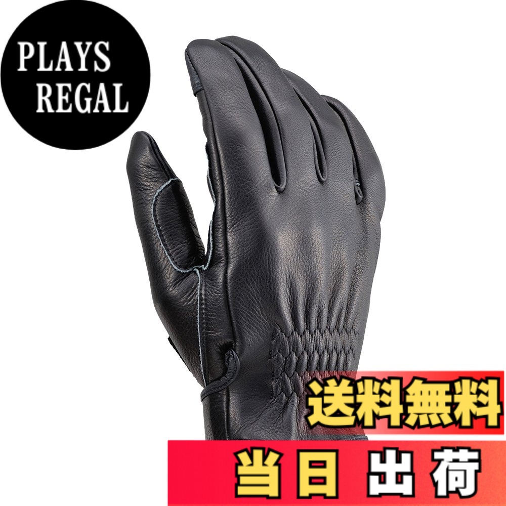 【送料無料】デイトナ(Daytona) バイク グローブ 革(牛革) 春夏秋冬 日本製 極上プレミアム 内縫いガンカット ショート HBG-037 ブラック Lサイズ 96813｜PLAYS REGAL