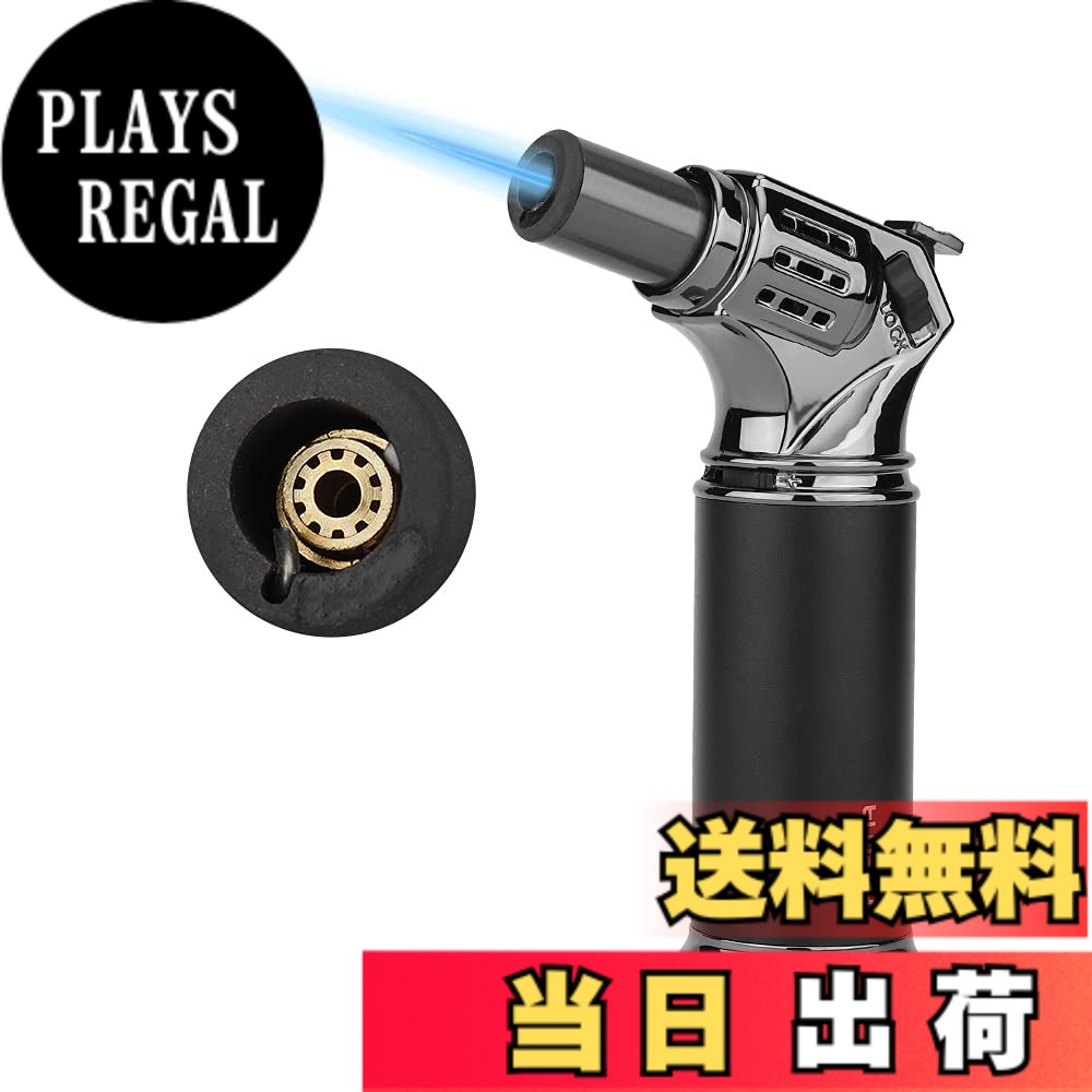 【送料無料】【高い品質】PIPITA 直噴ターボライターガス ライター バーナーフ 防風 注入式 キャンプ ジェットライター トーチ・火起こし（ガスなし）