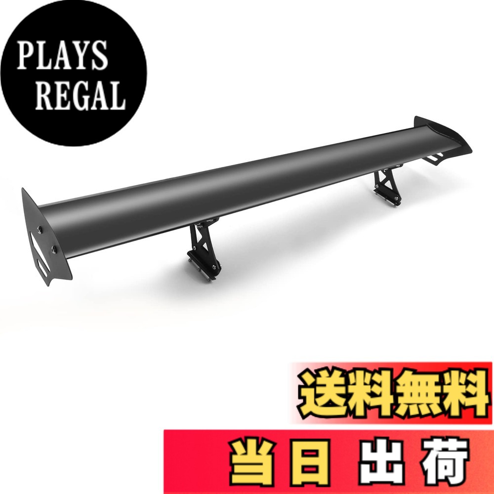 【送料無料】Bruce & Shark 135cm 53インチ 汎用GTウイング リアトランクレーシング スポイラーウイング 調整可能 アルミ製 ブラック|PLAYS REGAL
