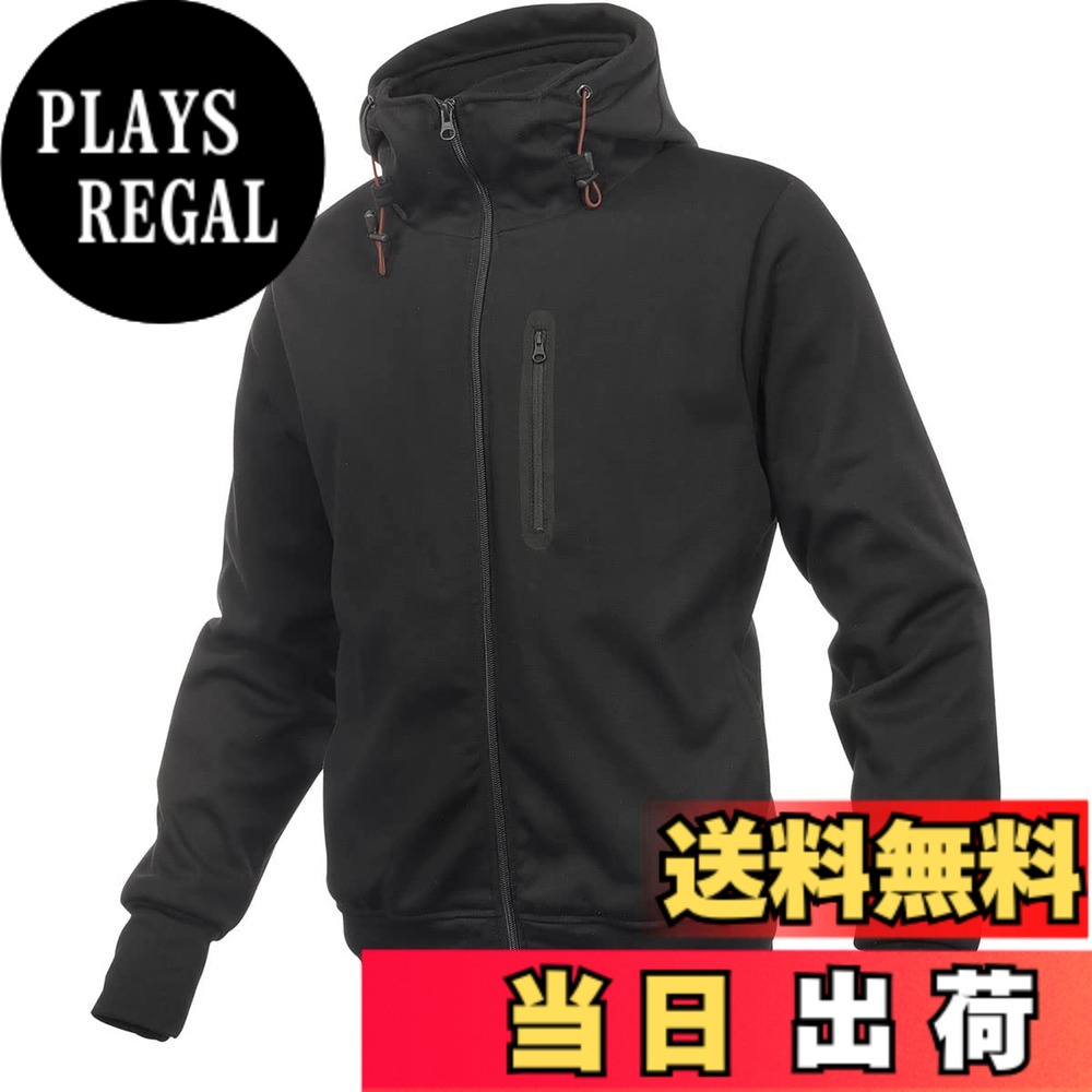 【送料無料】[KOMINE] バイク用 ジャケット プロテクトKVパーカー JK-604 1290 秋冬春向け プロテクター CE規格レベル2 07-604 メンズ Black M｜PLAYS REGAL