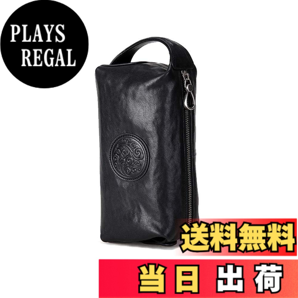 【貨物輸送無料】[Ｗｈａｔｎａ] 2WAY手持ち部分 牛皮 ミニセカンドバッグ メンズ クラッチペダル 御徒面子 ボックス席型 本革6枚歌留多納める 心地よい フォーマル 冠婚葬祭 御芽出度 御徒面子成人男性用 成人男性用 黒 SE8013-1 (黒, hs- SE8013-1-L)