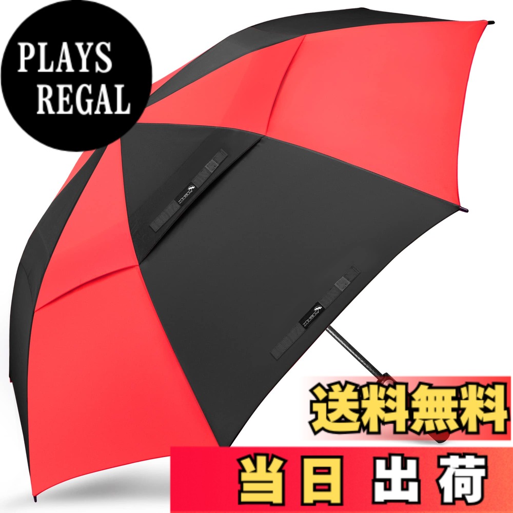 【送料無料】ZOMAKE ゴルフ傘 54/62/68インチ弧長 長傘 大きい おしゃれ 二層構造 超撥水 耐風 ワンタッチ 丈夫強風豪雨梅雨対策 晴雨兼用 スポーツ観戦 メンズ レディース 収納ポーチ付き