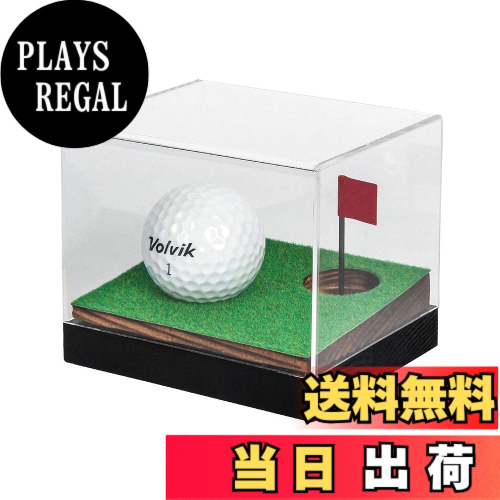 【貨物輸送無料】J JACKCUBE DESIGN クリアアクリルゴルフボール祝する品見せびらかす容れもの、防塵澄み切った保持者納めるボックス席 お差し上げ物用ゴルフどんぶり鉢用 木製軍事基地 - MK650A (木製)