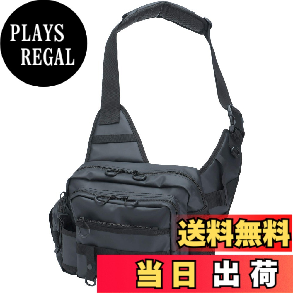 【送料無料】AbuGarcia (アブガルシア) ワンショルダーバッグ コーティングブラック 釣り バッグ 撥水加工 フィッシング 防水 フィッシングびフィッシング 海 川 山 湖 海釣り ABU アブガルシア