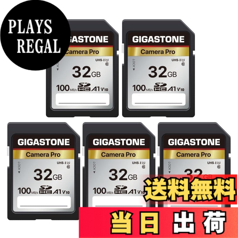 【貨物輸送無料】【5年見聞立てなおす・無償取り替えっこ】GIGASTONE SD歌留多 32GB 5個仕掛ける Camera Pro SDHC UHS-I A1 V10 U1 C10 100 MB/s 弾丸道路 4K UHD \u0026 Full 固定ディスク 映像媒体 Canon Nikon Sony Pentax Kodak Olympus Panasonicなど デジタル写真機 一眼二眼レフ相応う ミニ入れもの5個付き添い人