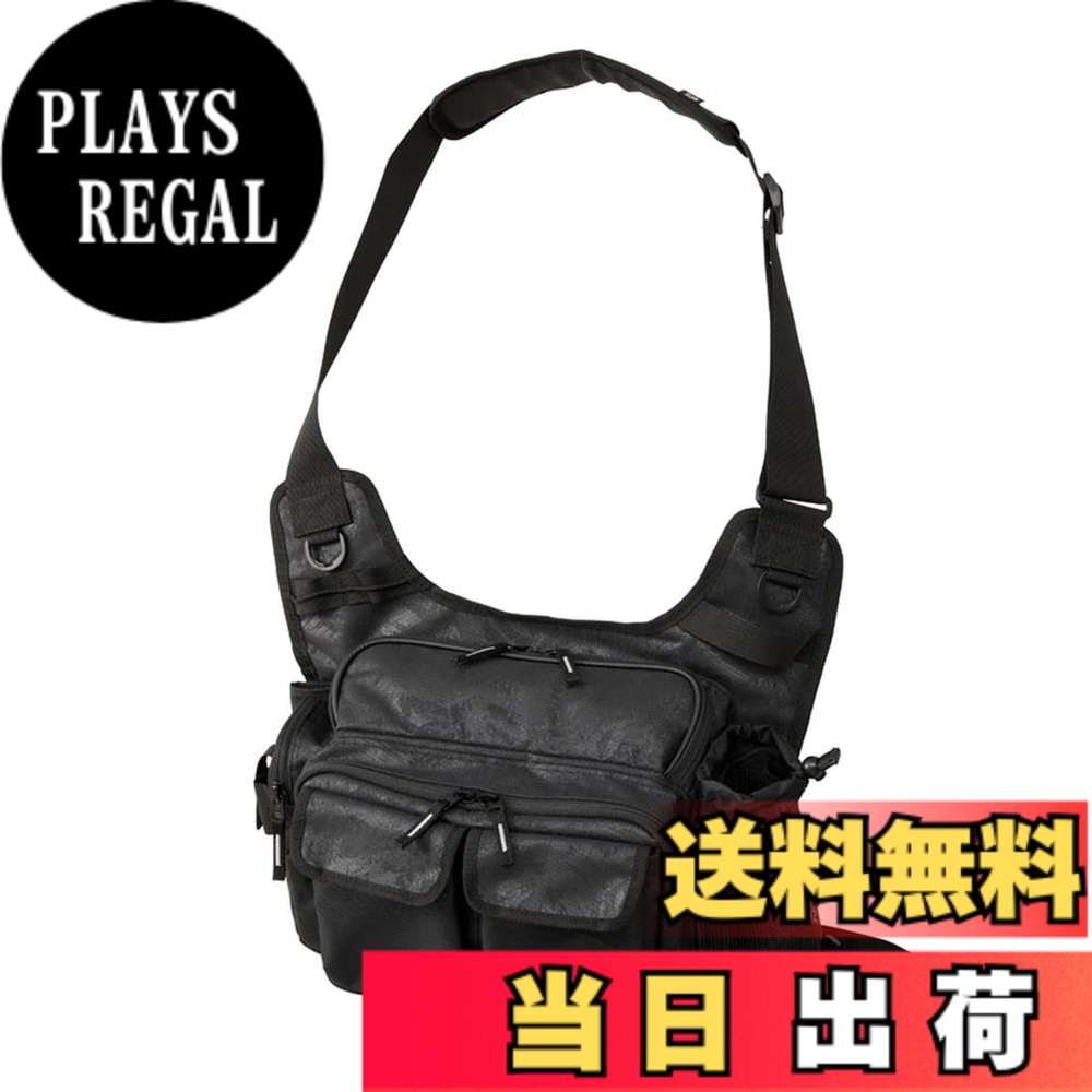 【貨物輸送無料】ダイワ(DAIWA) サイドフィットバッグ(D) 渦巻き黒いこと 14x34x25珊