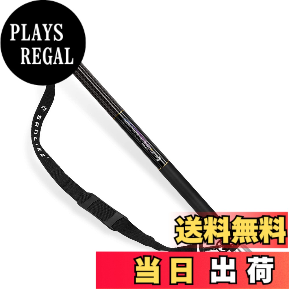 【送料無料】サンライク（SANLIKE） タモの柄 たものえ 玉の柄 99% カーボン ランディングポール 小継 伸縮 玉の柄 たまの柄 たもの柄 全魚種対応 ショルダーベルト付き コンパクト 軽量 携帯便利 海水淡水両用 6m 600 9,329円