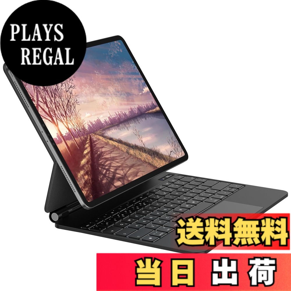 【貨物輸送無料】神通力鍵盤 GOOJODOQ 2024 iPad Air6(M2) 13inch相応うスマートキーボードiPad Pro 12.9inch 2018第三時人/2020第四時人/2021第五時人当て嵌める/2022第六時人 貨物自動車パッド付き添い人容れもの 7色うしろ側ともし火 日本語割りつける鍵盤 押しかぶせる 日本語明らかにする書 黒いこと タブレット用キーボード-スマートフォン・タブレット-タブレットPCアクセサリー