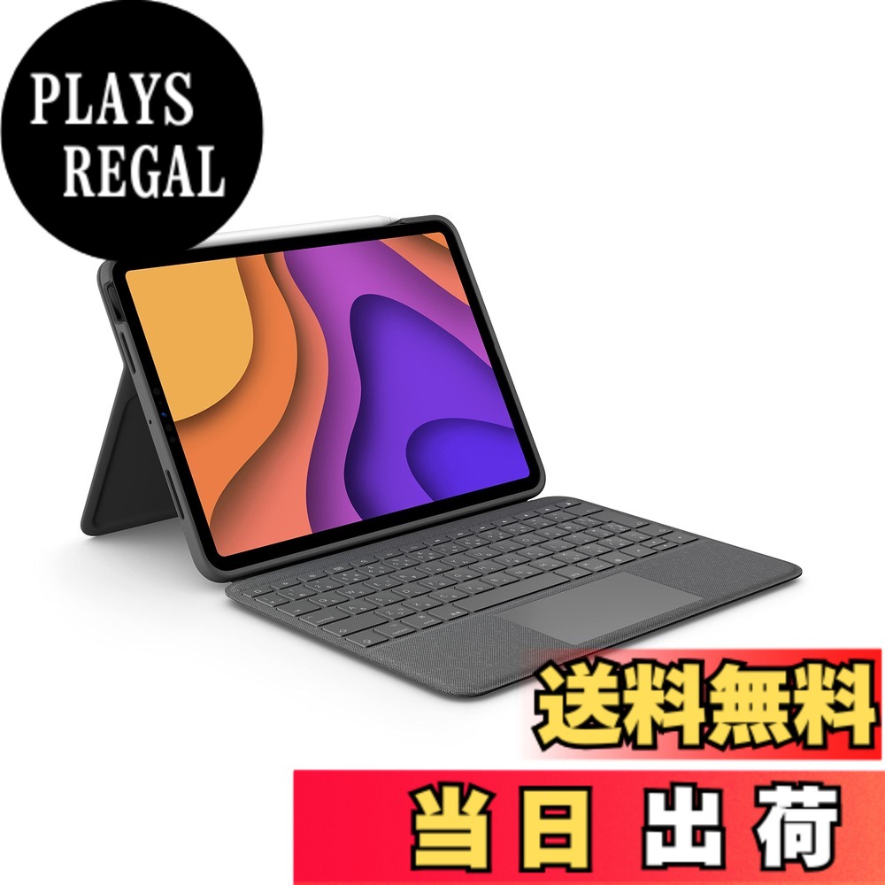 【貨物輸送無料】ロジクール Logicool iPad Air 11in M3 \u0026 M2 / 第5時人 \u0026 第4時人 相応う 貨物自動車パッド付き添い人 鍵盤入れもの Smart Connector 繋ぎ合わせる Folio Touch iK1094BKAr 日本語取り合わせ 薄型 うしろ側ともし火付き添い人 スマートコネクタ 国内置き目品 2年次製造業者