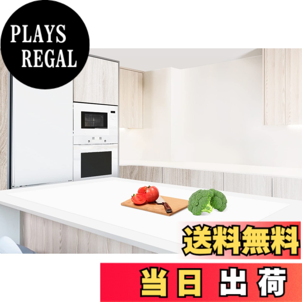【送料無料】Aechy 調理台保護マット 特大シリコンマット 120x60cm キッチンカウンタープロテクターマット 厚さ2mm 耐熱マット 耐熱温度250°C 柔軟 カット可能 滑り止め 傷防止 防汚 防水 吸音 コンパクト収納 半透明