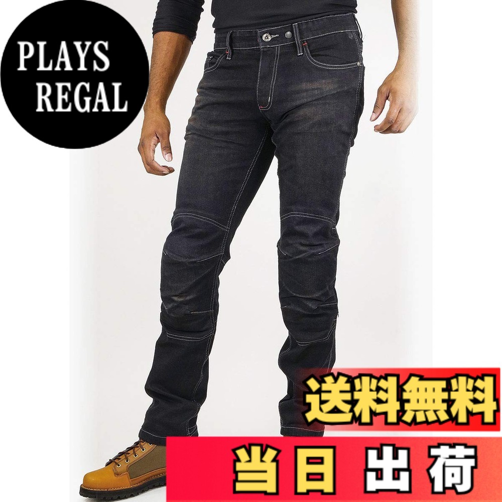 【送料無料】[KOMINE] バイク用 パンツ WJ-7373S ジーンズ Deep Indigo L 07-7373 メンズ L｜PLAYS REGAL