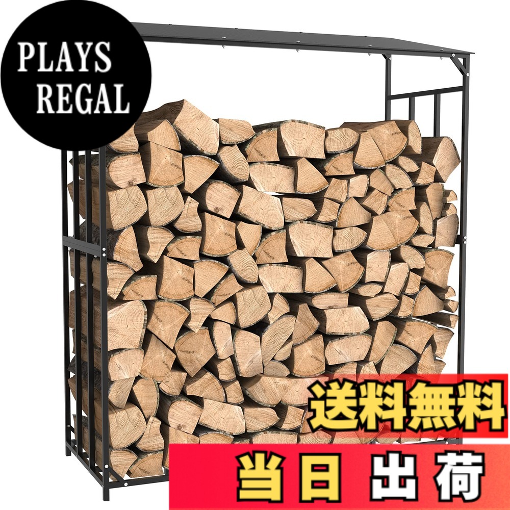 【貨物輸送無料】Susire 薪仕合わせ 大屋根付き添い人 室外 薪棚 当用日記仕合わせ 薪置き 大 薪掘っ建て小屋 薪の納める 幅157糎 当用日記保持者 黒いこと