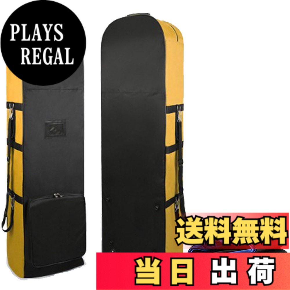 【送料無料】FMAFNLY ゴルフトラベルカバー トラベルカバー ホイール付き ゴルフバッグカバー ゴルフトラベルバッグ 折りたたみ式 ゴルフ航空バッグ シューズ収納 イエロー 4,711円