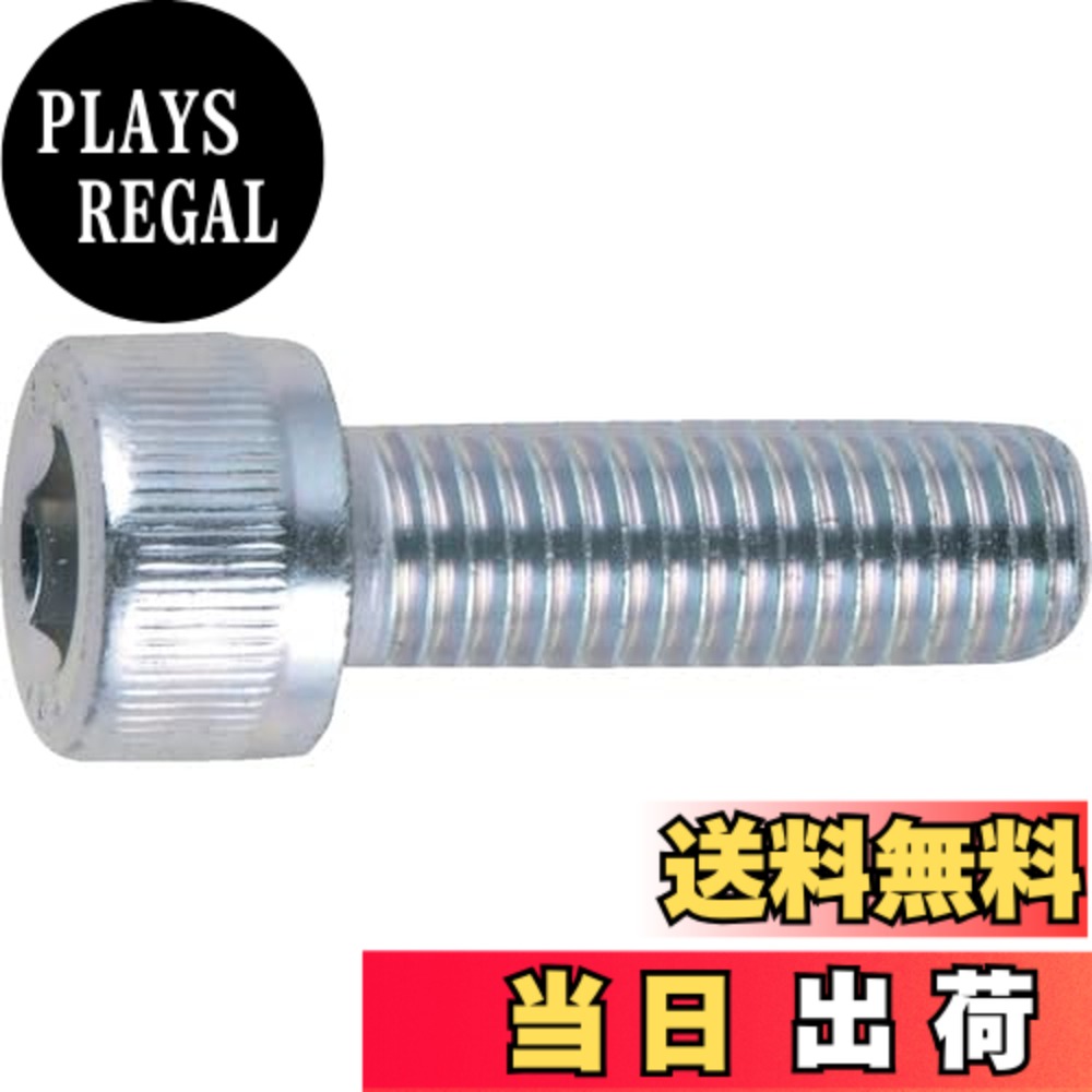 【送料無料】トラスコ中山(TRUSCO) 六角穴付ボルト 全ネジ B7301020 三価白 M10x20 7本入 x 10パック 【ケース販売】