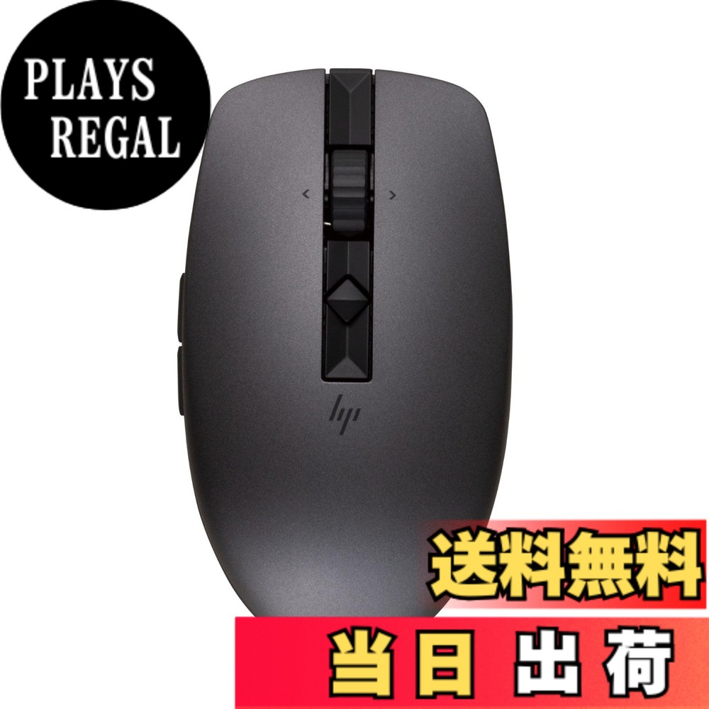 【送料無料】HP ワイヤレスマウス 無線 マウス HP 710 リチャージャブル ワイヤレス 静音 Bluetooth Windows Mac ChromeOS 3台接続対応 USB-C充電式 切替式高速スクロールホイール(ブラック)【国内正規品】