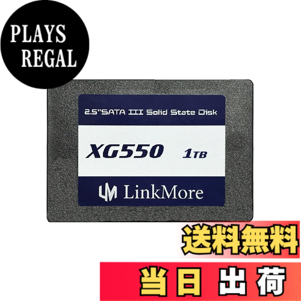 【送料無料】LinkMore XG550 1TB 2.5インチ 内蔵SSD SATAIII 6Gb/s (最大読込540MB/s)