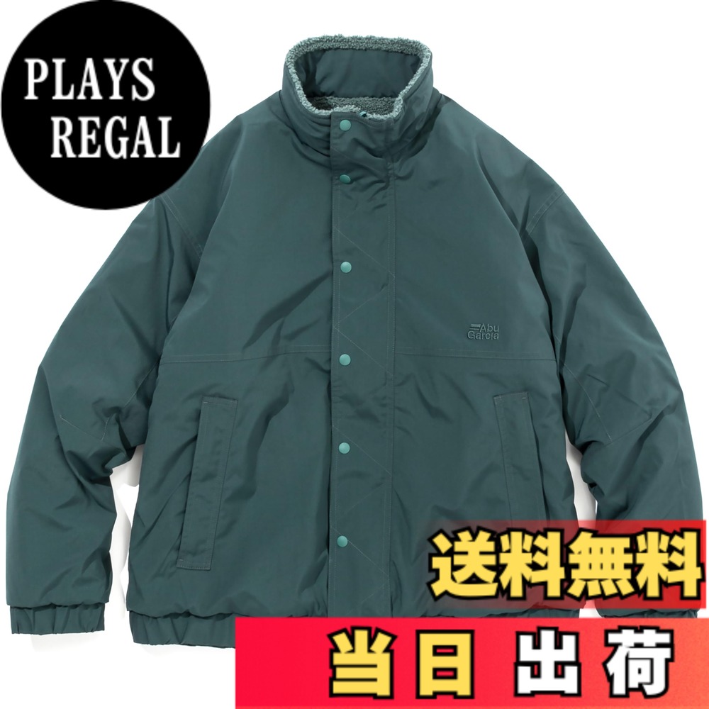 【貨物輸送無料】AbuGarcia (アブガルシア) リバーシブルブルゾン 緑であること L大きさ