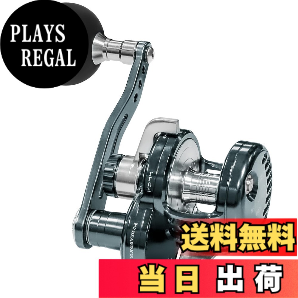 【送料無料】WATACHAMPワタチャンプ ディープウォーカー（Deepwalker） ジギング専用ベイトリール 大物用 レバードラグリール パワーハンドル 全身金属精密機械加工 ギア比5.3:1 最大ドラグ力25kg 左手ハンドル 海釣り 船釣 スロージギング｜PLAYS REGAL