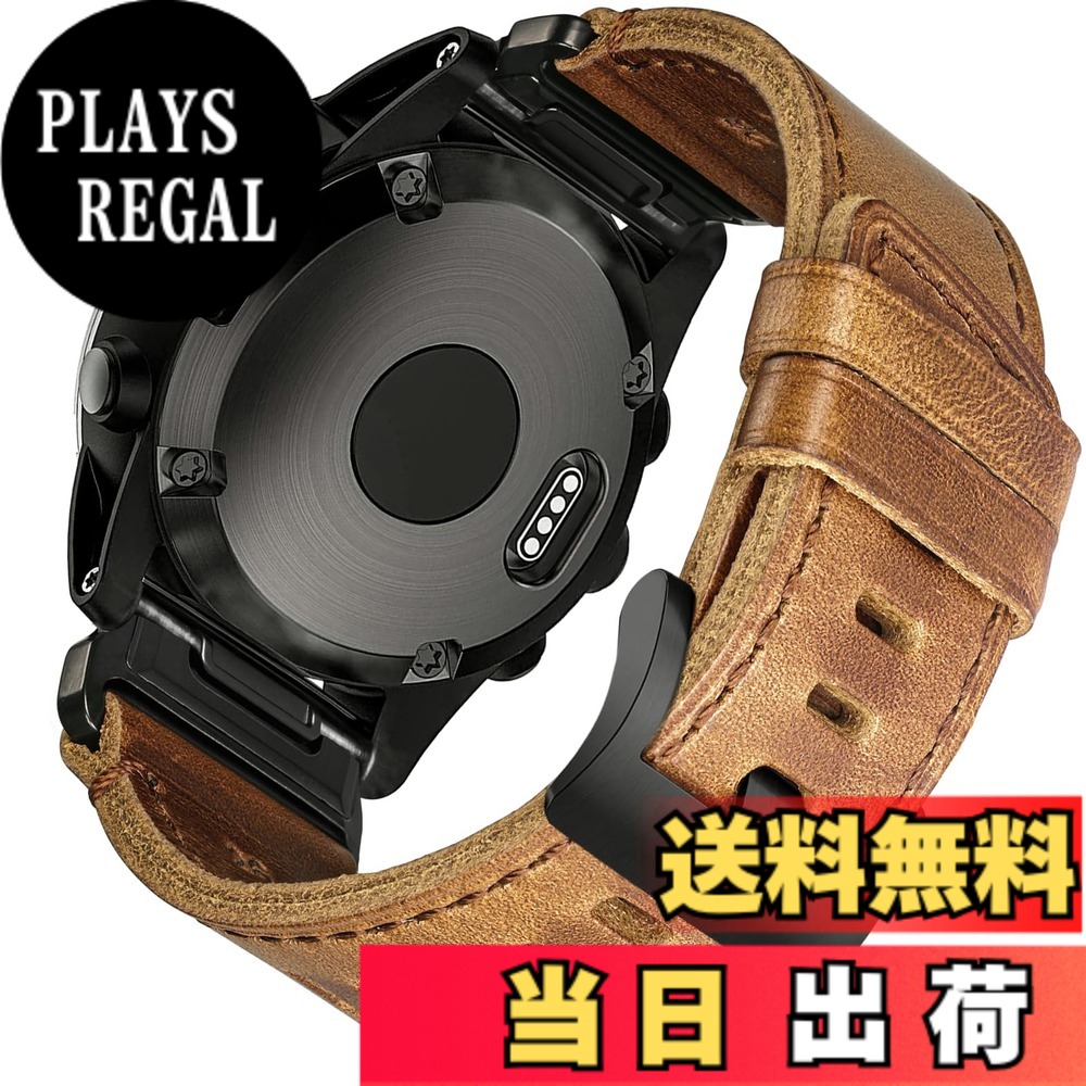 【貨物輸送無料】Hemsut ガーミンウォッチレザーバンド Fnix 8 Solar - 47粍/Fnix E - 47 粍/Fenix 5 Plus/Fenix 6/Fenix 6 Pro/Fenix 7/exip/Forerunner 935/945/Approach S60/Quatix 5など用 22MM 繰り上げる評点された繋ぎ ガーミンベルト