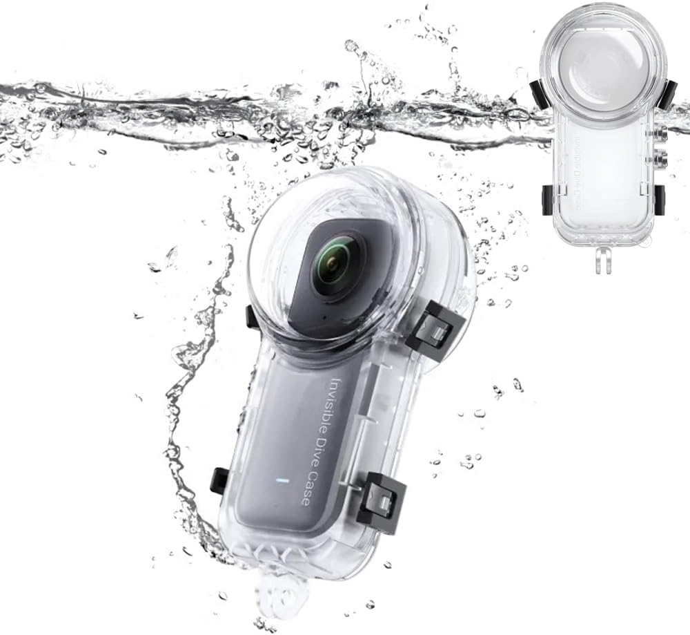【送料無料】Insta360 X4 見えない潜水ケース 360度カメラ 水中ケース 防水深さ50M ブラインドゾーン排除 HD光学レンズ x4潜水ケース 水中撮影 全方位保護 耐圧性、防塵、落下防止 傷に強い 取付け簡単 ダイビング保護カバー 水中撮影用 ダイビング/シュノーケ 色:透明|PLAYS REGAL