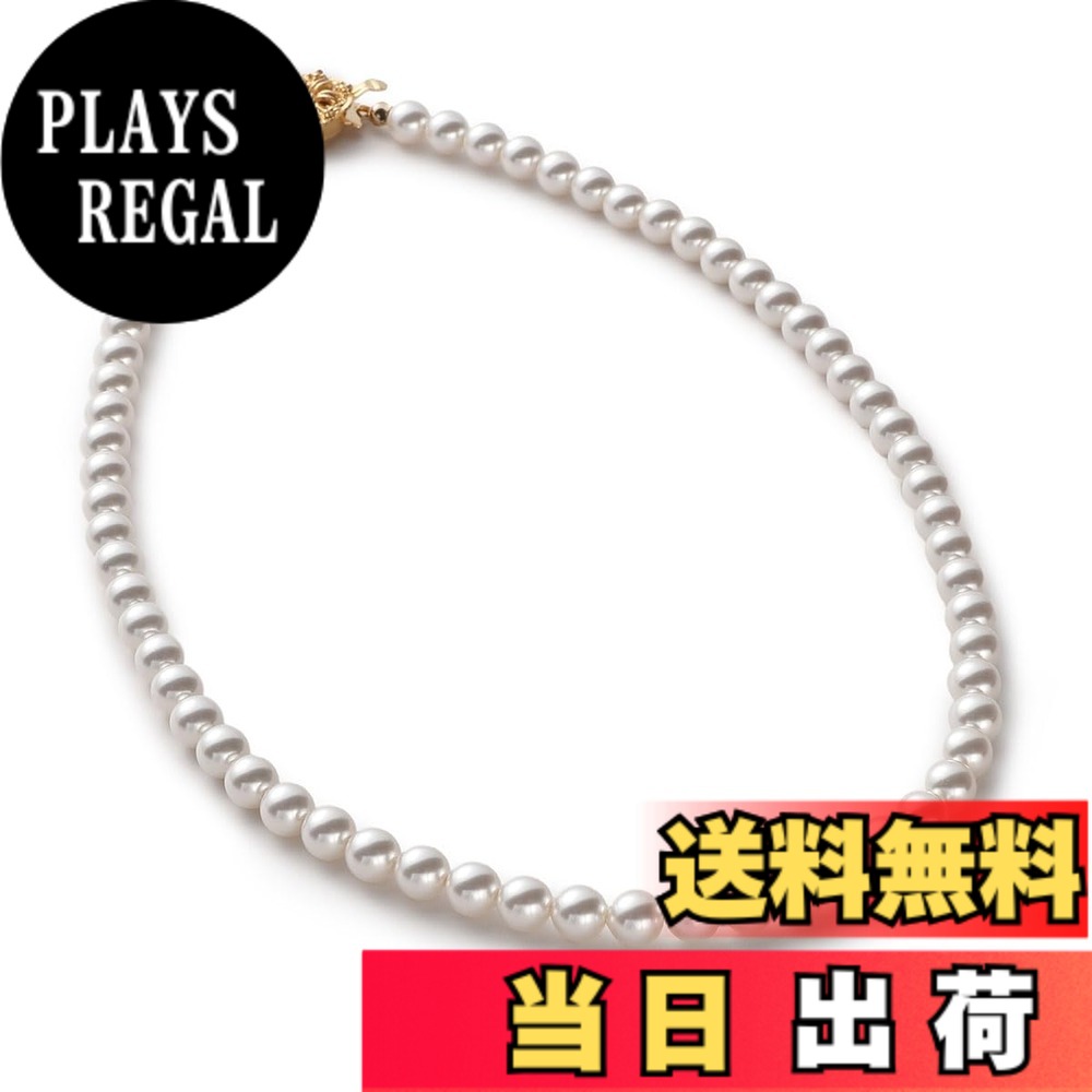 【送料無料】[VOTRE COUTURE] パールネックレス グランプレミアム 真珠 高級国産 選べる長さ12種 6mm シルバー ゴールド ブランド10年 色：ホワイト/ゴールド、サイズ：90cm｜PLAYS REGAL