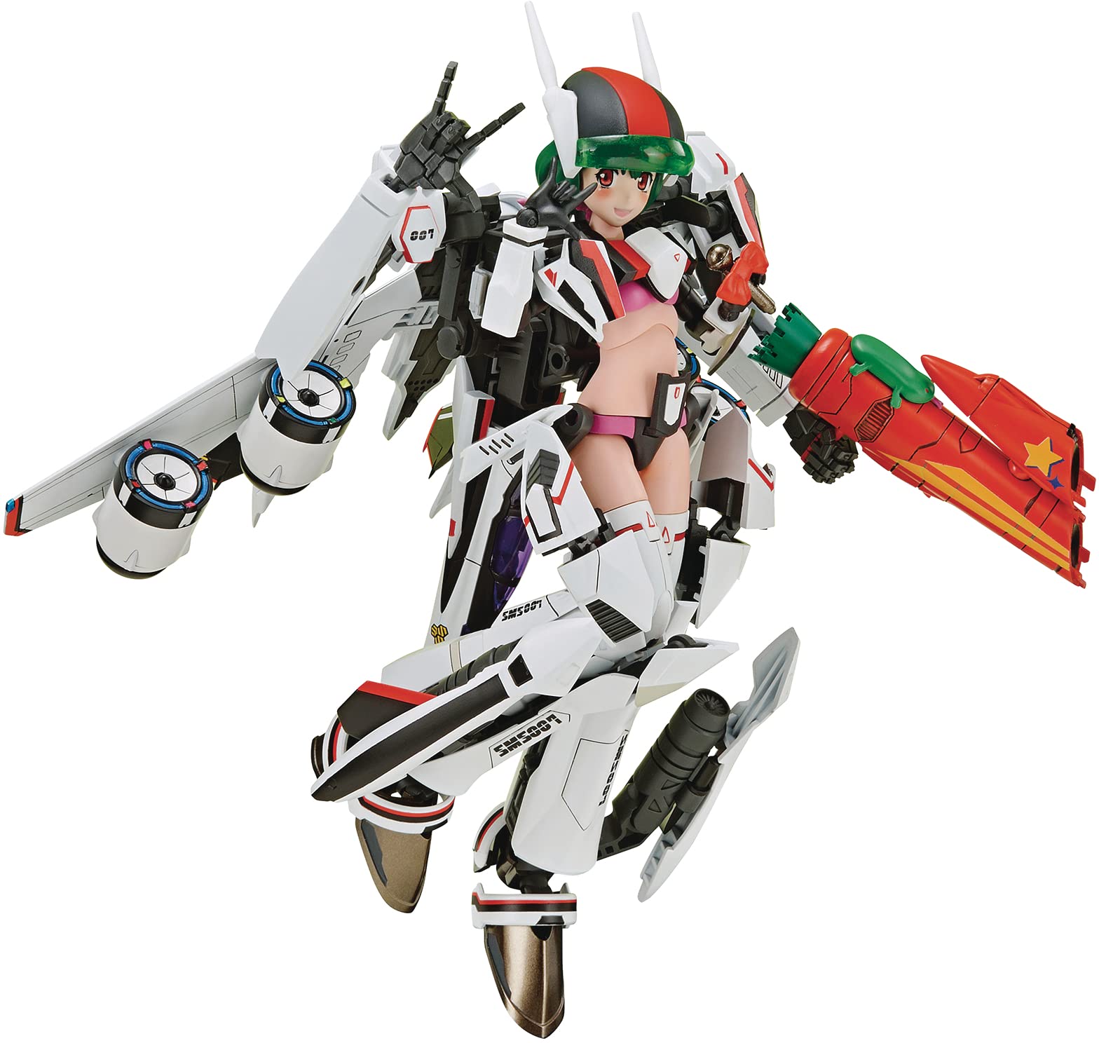 【送料無料】青島文化教材社 VFG マクロスフロンティア VF-25F メサイア ランカ・リー 全高約150mm 色分け済みプラモデル MC-09 色:成形色、サイズ:全長215mm|PLAYS REGAL