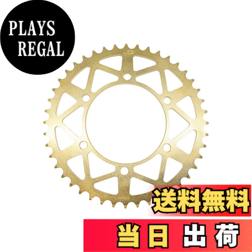 【送料無料】ザム(XAM) スプロケット リア タフライト 520-40 カワサキ系用 バイク用品 ドリブン スチール製 色：ゴールド、サイズ：42