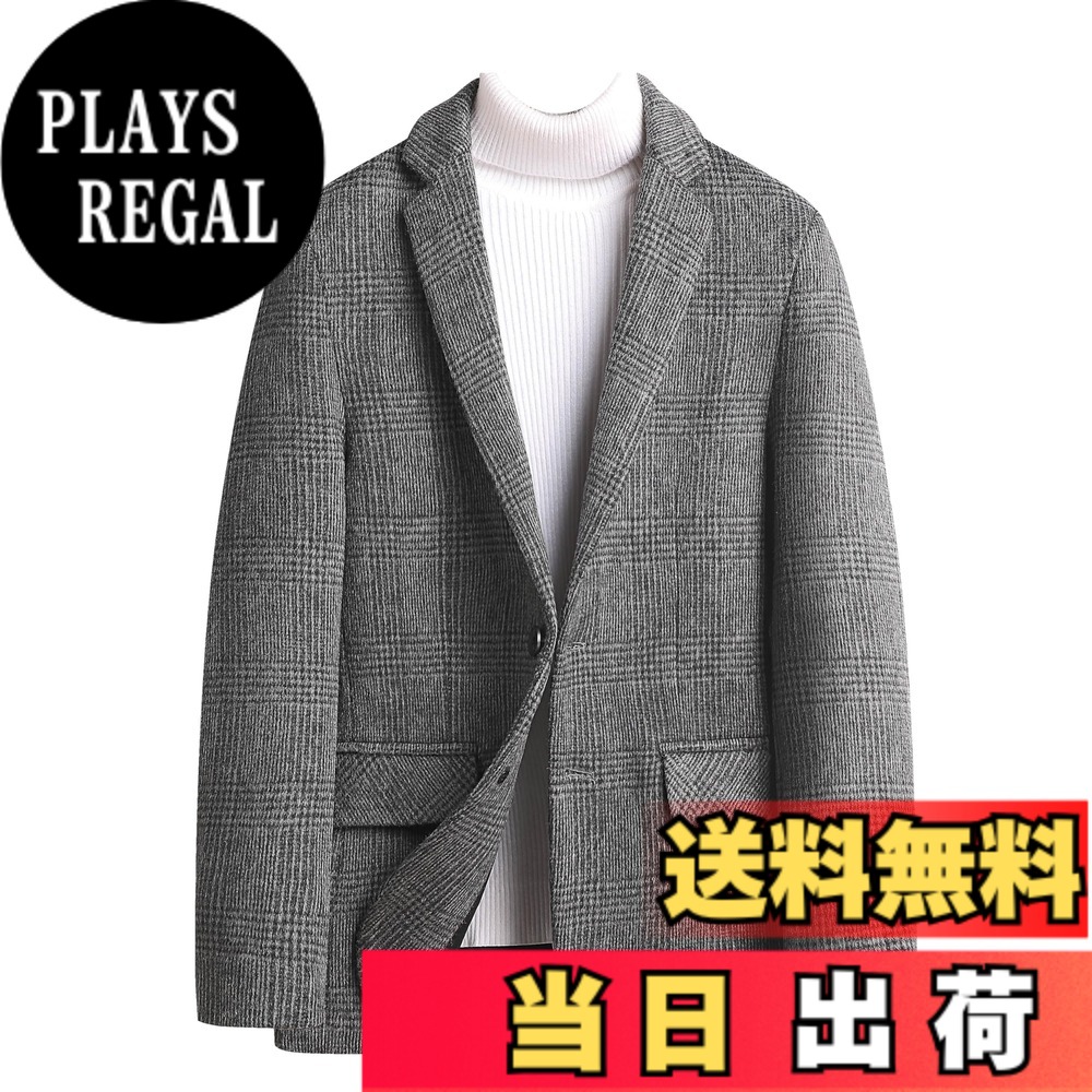【貨物輸送無料】[FHLHY] テーラードジャケット メンズ 心地好い 羊毛 トップス 商行為 秋冬 色：薄墨色、大きさ：M