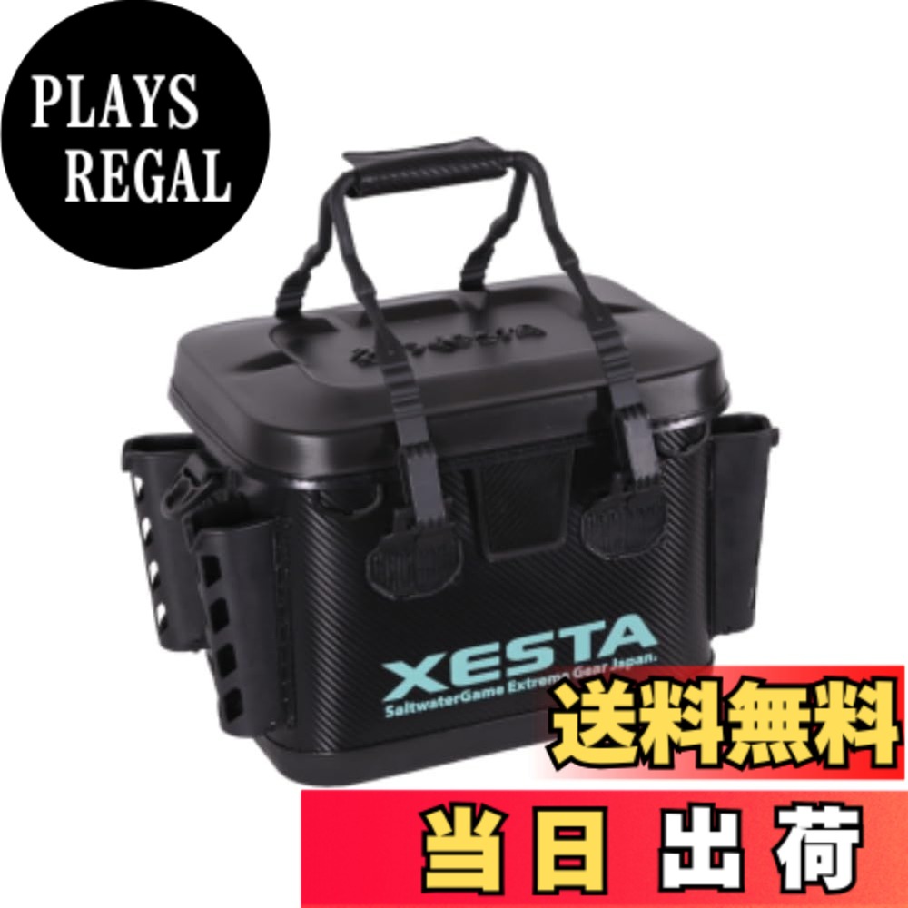 【送料無料】ゼスタ(Xesta) 硬質EVAタックルバッカン 40cm ブラックx 色:ブラックx アクアブルー、サイズ:40cm|PLAYS REGAL