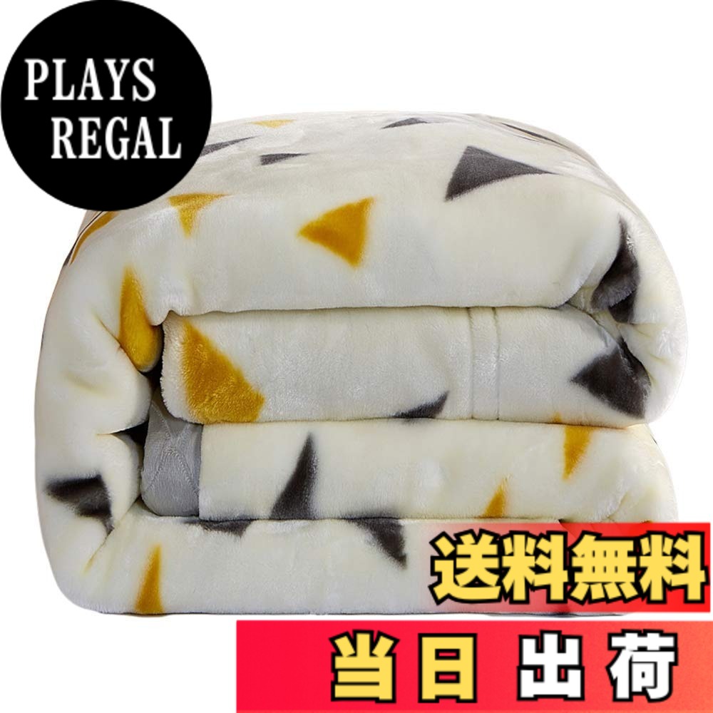 【送料無料】[w.guan] 毛布 掛け布団 シングル ブランケット 厚手 衿付き ふわふわ あったか 静電防止 マイクロファイバー 柔らかく肌触り 洗える 色：ホワイト、サイズ：シングル・150x200cm