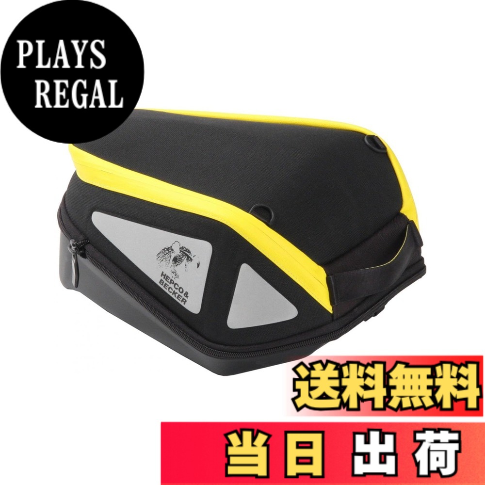【送料無料】HEPCO&BECKER(ヘプコ&ベッカー) ロイスター(ROYSTER) タンクバッグ タンクリング用 色：イエローzip