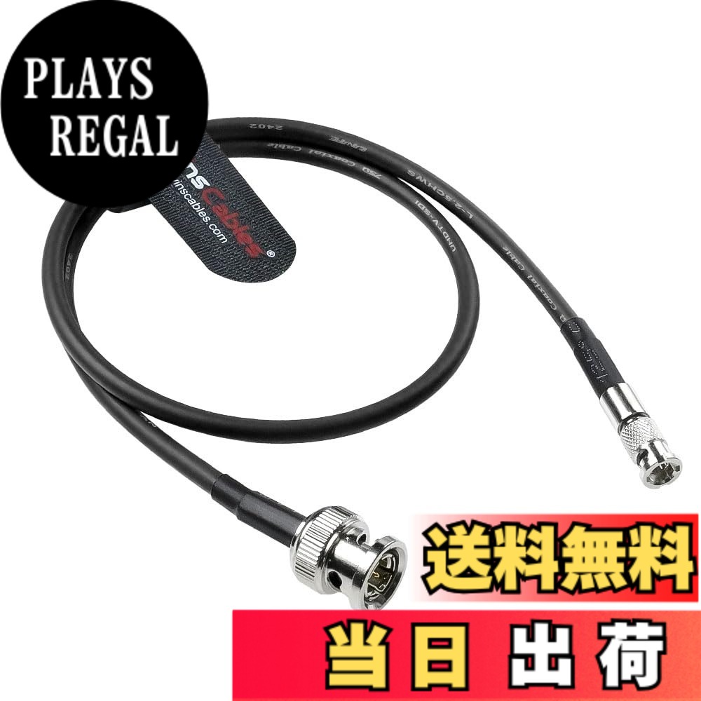【送料無料】Alvin's Cables 12G マイクロBNC - BNCケーブル。 色：ブラック、サイズ：ストレート Micro BNC & ストレート BNC｜PLAYS REGAL
