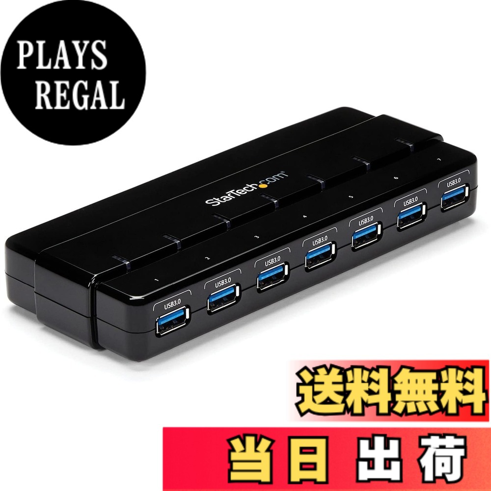 【送料無料】スターテック.com 7ポートUSB 3.0ハブ 色:ブラック|PLAYS REGAL
