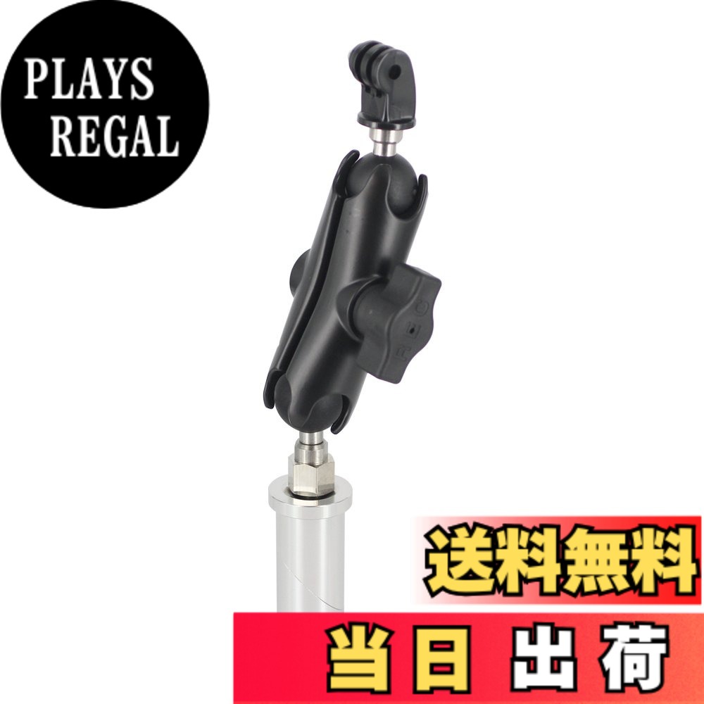 【貨物輸送無料】REC-MOUNTS for GoPro(ゴープロ)HEROつづき物用マウント HERO HERO2 HERO3 HERO3+ HERO4 HERO Session 一粒選り相応う 色：しろがね色,黒いこと、大いさ：ステム/φ23-φ25/腕M(94粍)