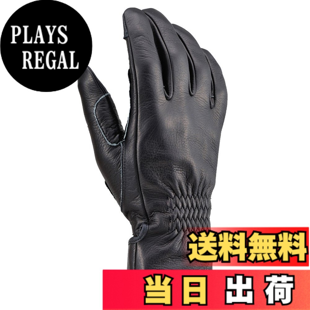 【送料無料】デイトナ(Daytona) バイク グローブ 夏冬秋春 革(牛革) 春夏秋冬 日本製 スマホ対応 グローブ 色：【HBG-039】ブラック、サイズ：M｜PLAYS REGAL