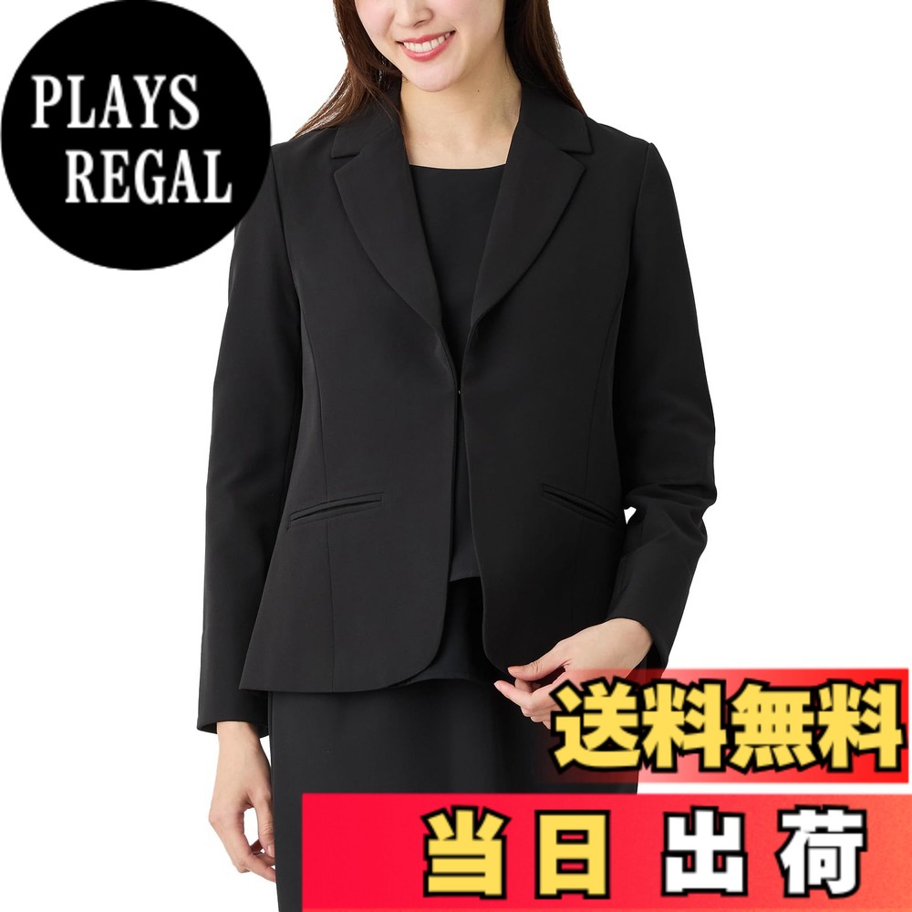 【貨物輸送無料】[ANGELIEBE エンジェリーベ] マタニティ 産前 産後 相応う 伸ばすこと ジョーゼット テーラード 上衣 背広 お受験 お宮参り 色：黒いこと、大きさ：M