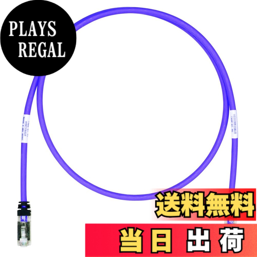 【送料無料】パンドウイット シールド LANケーブル CAT6A プロ仕様 各色 STP6X 色:紫、サイズ:20m|PLAYS REGAL