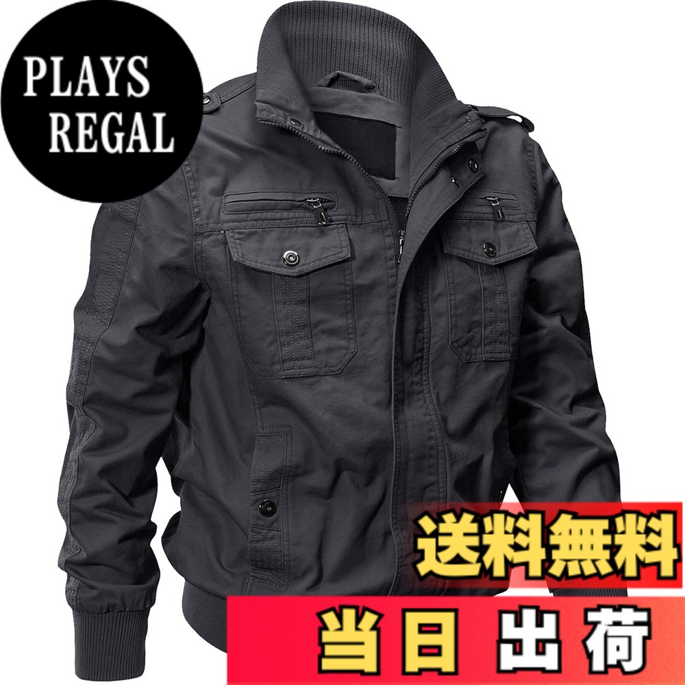 【貨物輸送無料】[TACVASEN] ライダースジャケット 防寒 メンズ 自動自転車御召しもの アメリカン ハイネック 遊撃手上衣 分かりやすい 大きめ 秋冬 晴れ晴れしい 薄墨色 L 色：薄墨色、大きさ：L