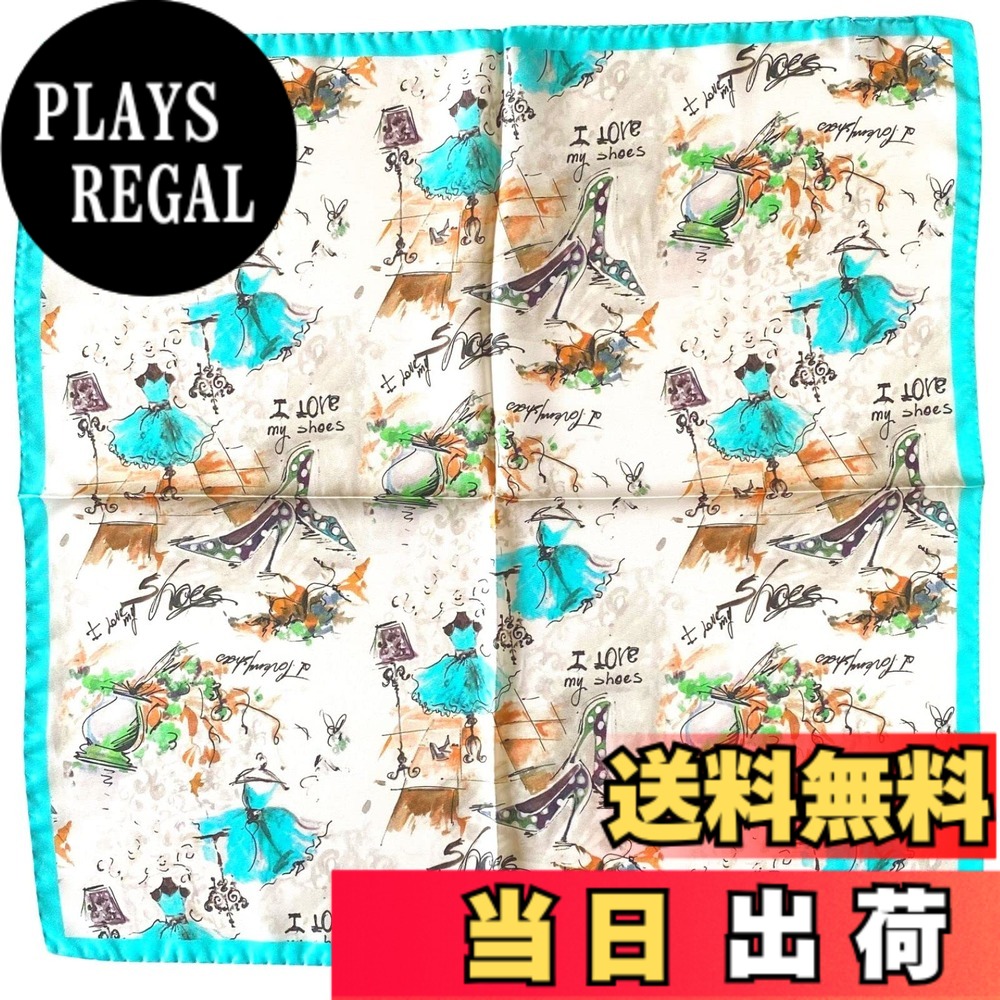 【貨物輸送無料】[G.Barsanti\u0026Figli] バルサンティ えり巻き レディース 絹地100% 小判 50x50 まっ四角 イタリア製 女性バレエダンサー 色：青緑色、大きさ：Free Size