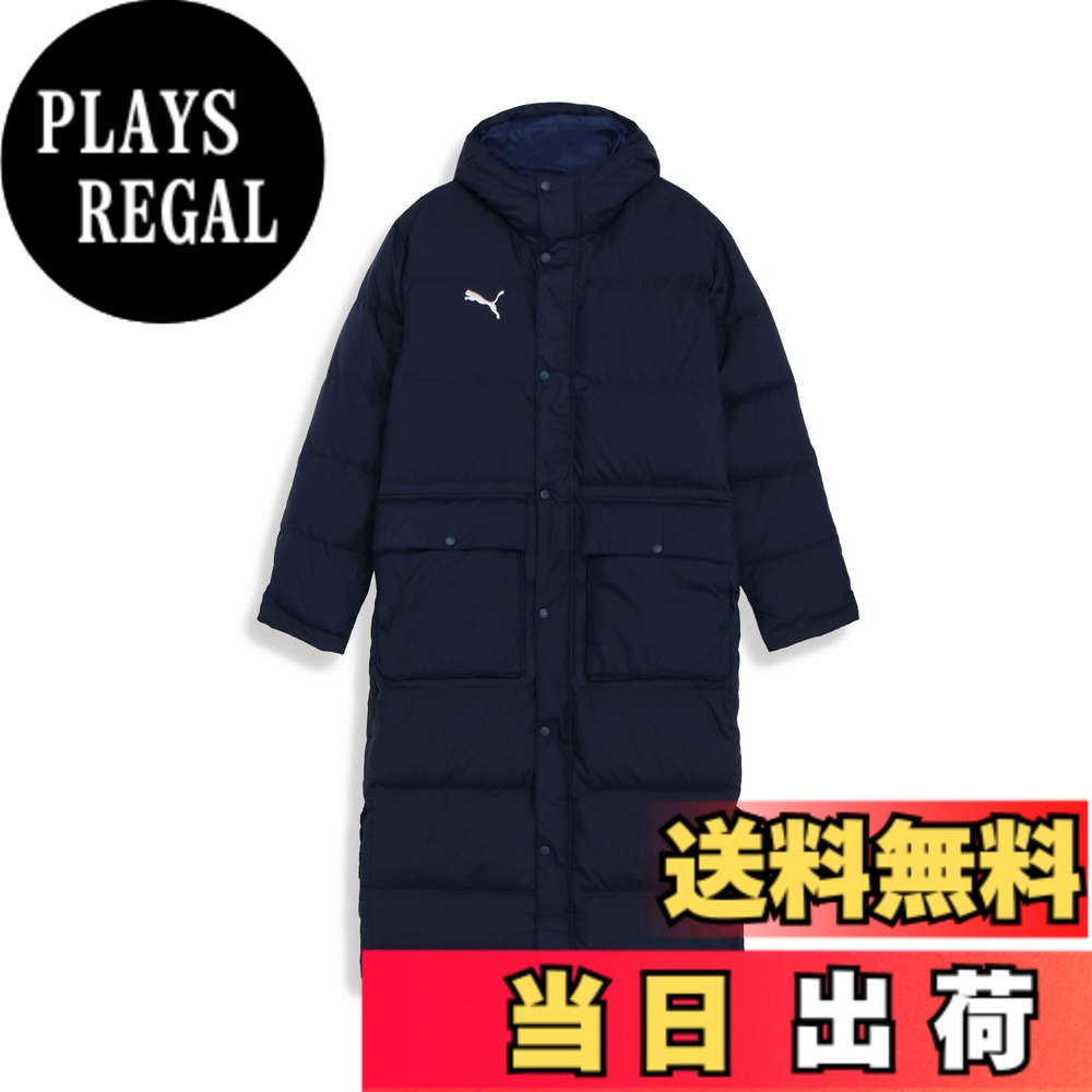 【貨物輸送無料】PUMA(ピューマ) アウター 上衣 TEAMLIGA ロングダウンコート 657736 メンズ 657736 色：23年秋冬色合い ピーコート(06)、大いさ：L