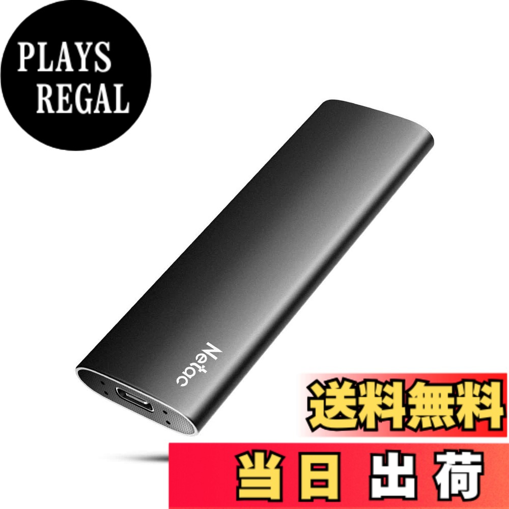 【送料無料】Netac 550MB/s 1050MB/s 外付SSD 色:Z Slim、サイズ:500GB|PLAYS REGAL