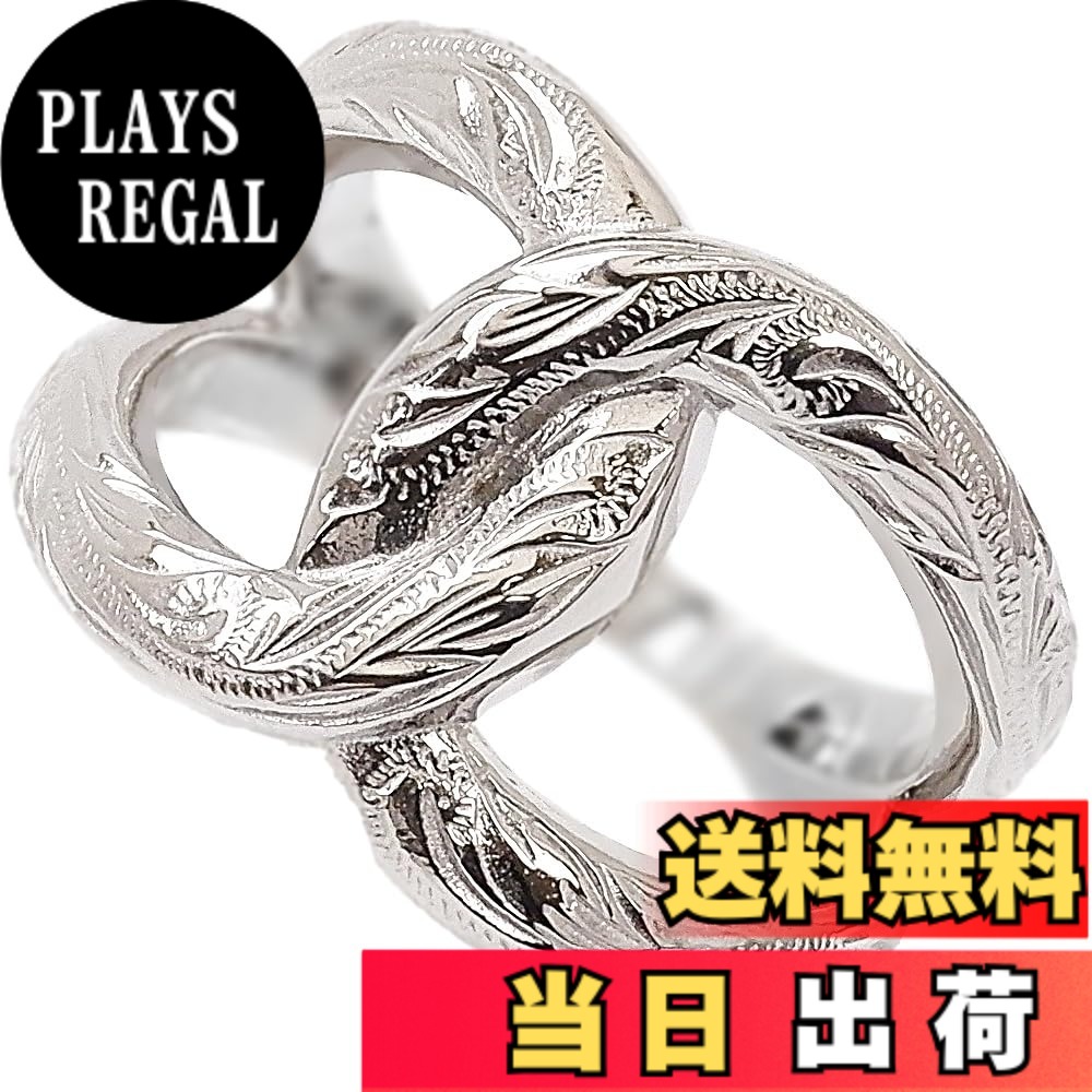 【送料無料】[ジュライス] ハワイアンジュエリー リング 指輪 エタニティー CC レディース メンズ プレゼント 金属アレルギー対応 サージカル ステンレス 色：スチールシルバー｜PLAYS REGAL