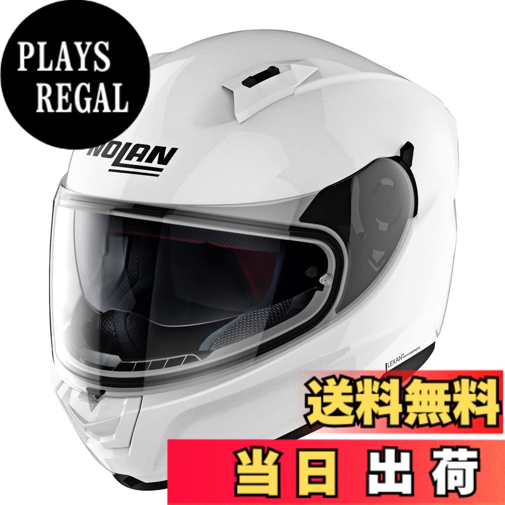 【送料無料】【国内正規品】 NOLAN (ノーラン) バイク用 ヘルメット フルフェイス N60-6 色:ソリッド(メタルホワイト/5)、サイズ:S|PLAYS REGAL
