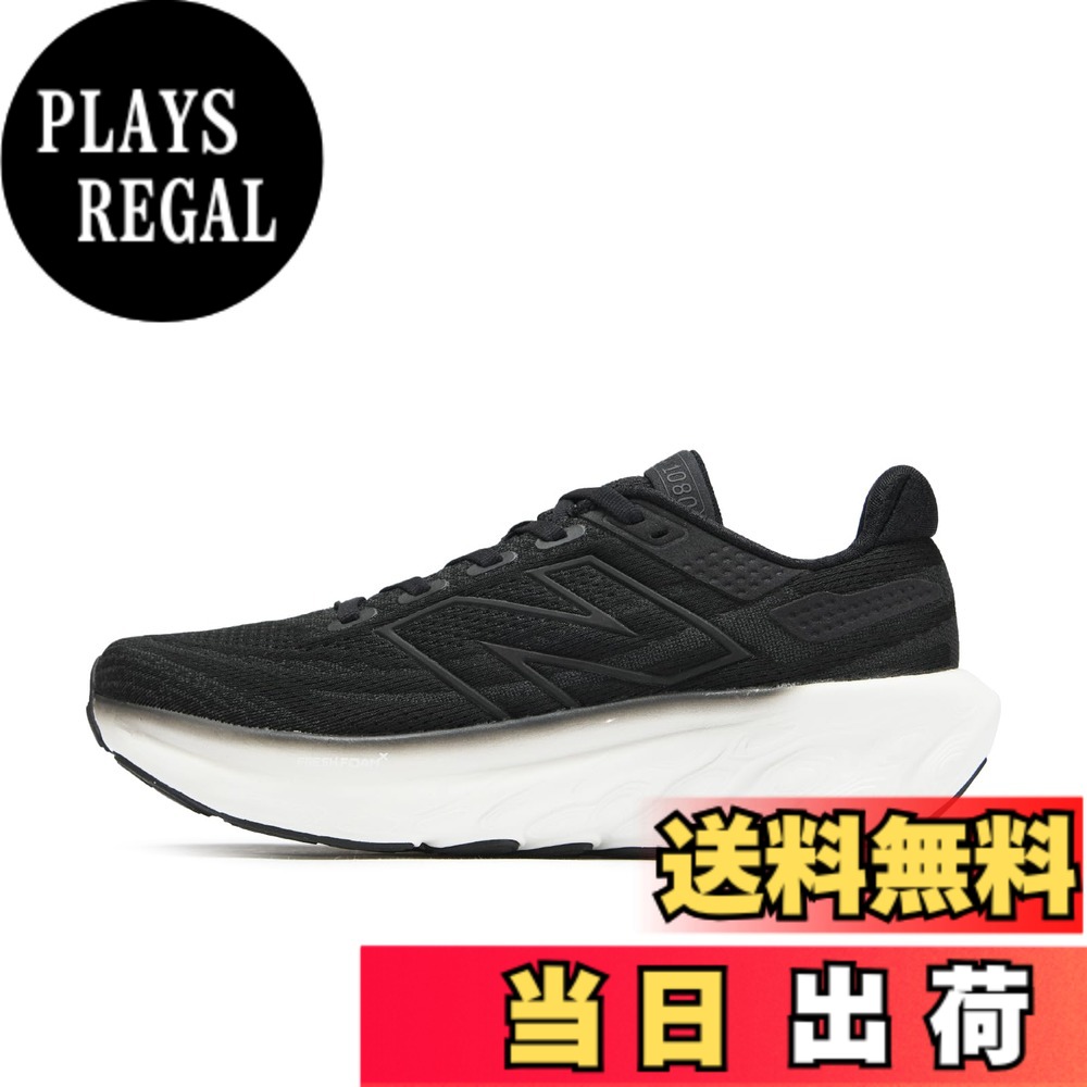 【送料無料】new balance(ニューバランス) レディース Fresh Foam X 1080 v13 フレッシュフォーム 現行モデルランニングシューズ 色:K13(ブラック)、サイズ:25.0 cm B|PLAYS REGAL