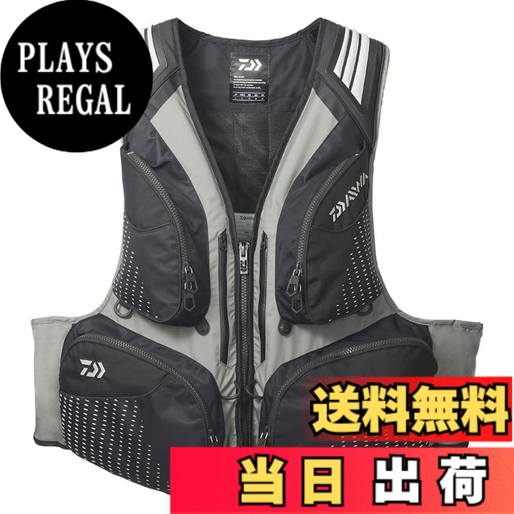 【送料無料】ダイワ(DAIWA) 磯用フローティングベスト DF-3623 ブラック/レッド/グレー M/L/LL/2XL 各種 (2023年モデル) 色：グレー、サイズ：XL｜PLAYS REGAL