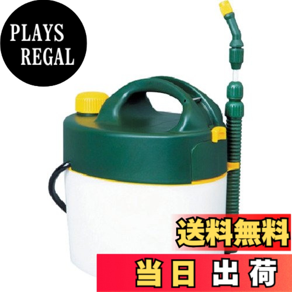 【送料無料】TRUSCO(トラスコ) 電池式噴霧器 各種 グリーン ポリプロピレン (PP) 色:グリーン、サイズ:5L|PLAYS REGAL