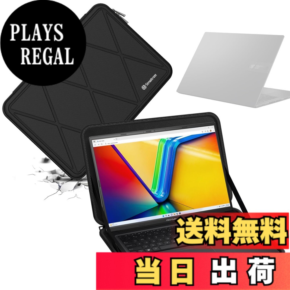 【送料無料】Smatree ハードEVA保護スリーブケース ASUSラップトップ用ハードケース 防水 360度耐衝撃 色:Xシリーズ-ブラック、サイズ:For ASUS 16インチ(X8280)|PLAYS REGAL