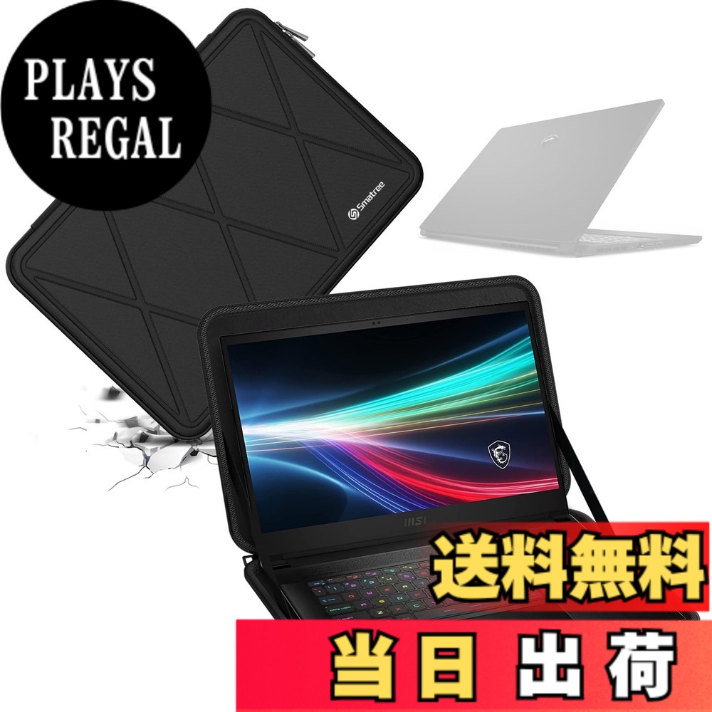 【送料無料】Smatree ハード EVA 保護スリーブケース MSI ラップトップ用 色:Xシリーズ-ブラック、サイズ:For MSI 15.6インチ(X8280)|PLAYS REGAL